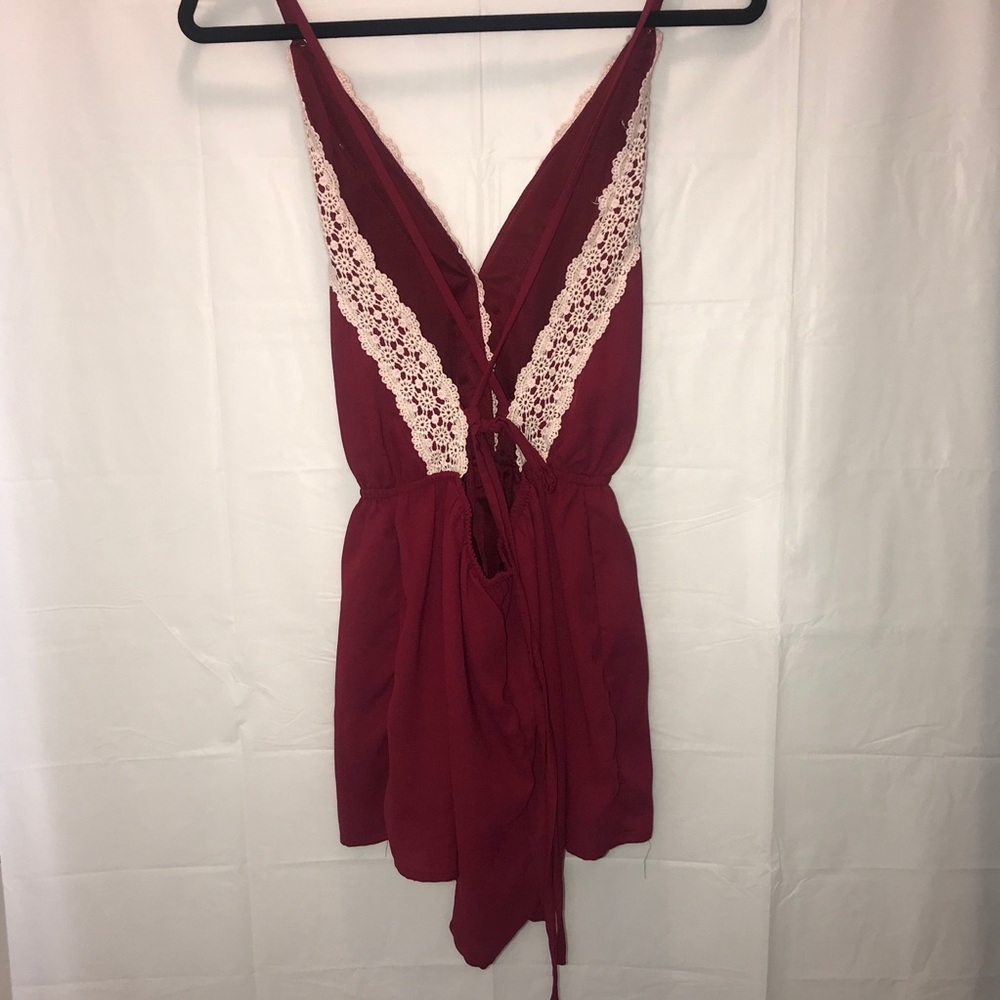 Red romper. - Picture 3 of 3